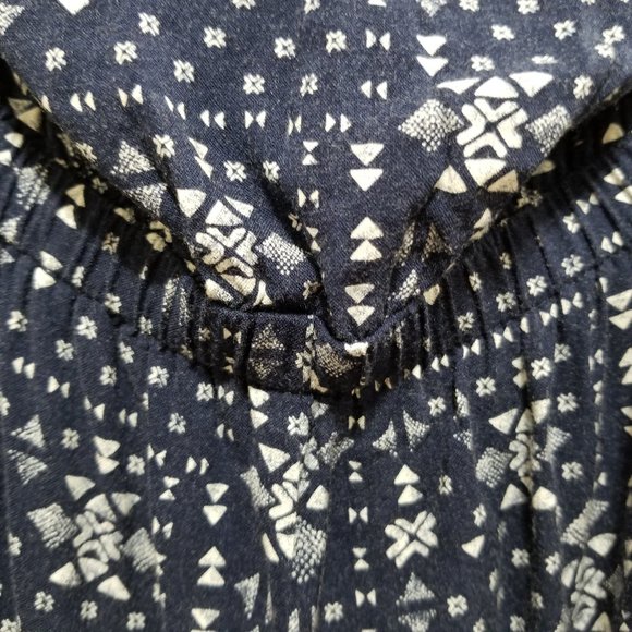 Hollister jumpsuit Small strapless geometric Aztec tribal print ruffle boho - Picture 4 of 12